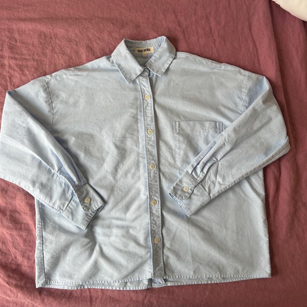 Djerf avenue breezy shirt blue